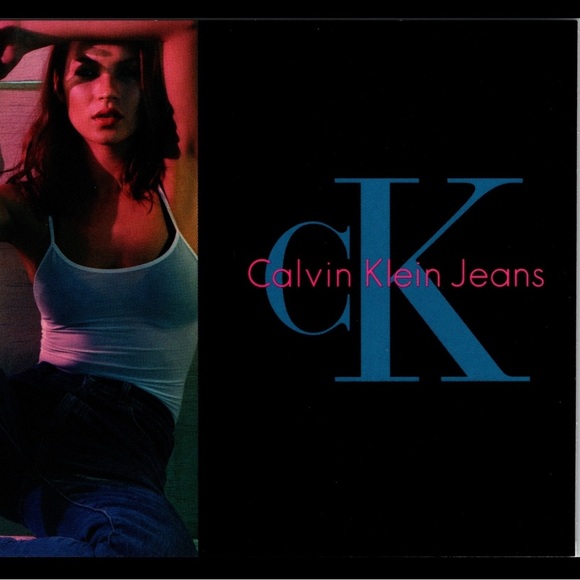 Vintage 1996 Postcard Calvin Klein Jean Kate Moss Layout Promo Fashion 4x6” New - Picture 5 of 5